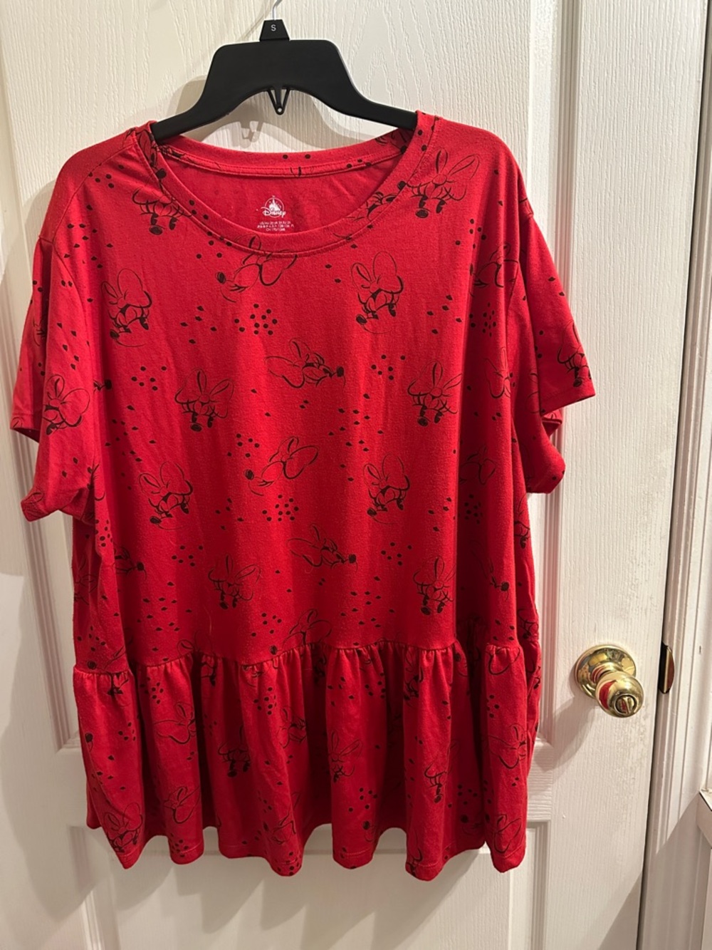 Minnie Mouse Red Peplum Top